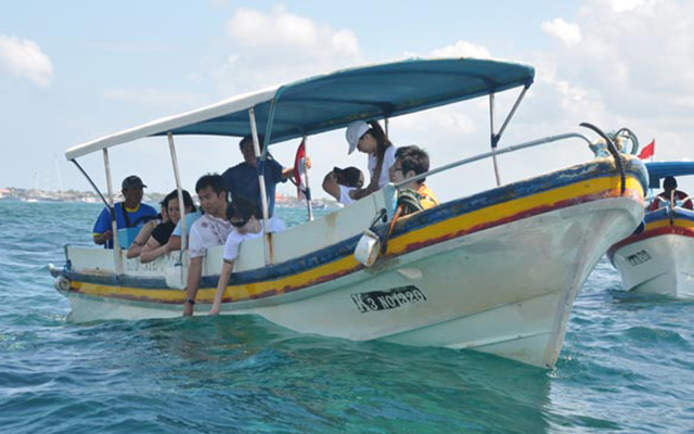 Экскурсии на бали, Turtle island, Лодка со стеклянным дном